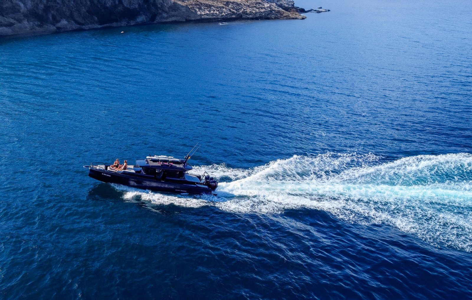 Vista aérea del barco