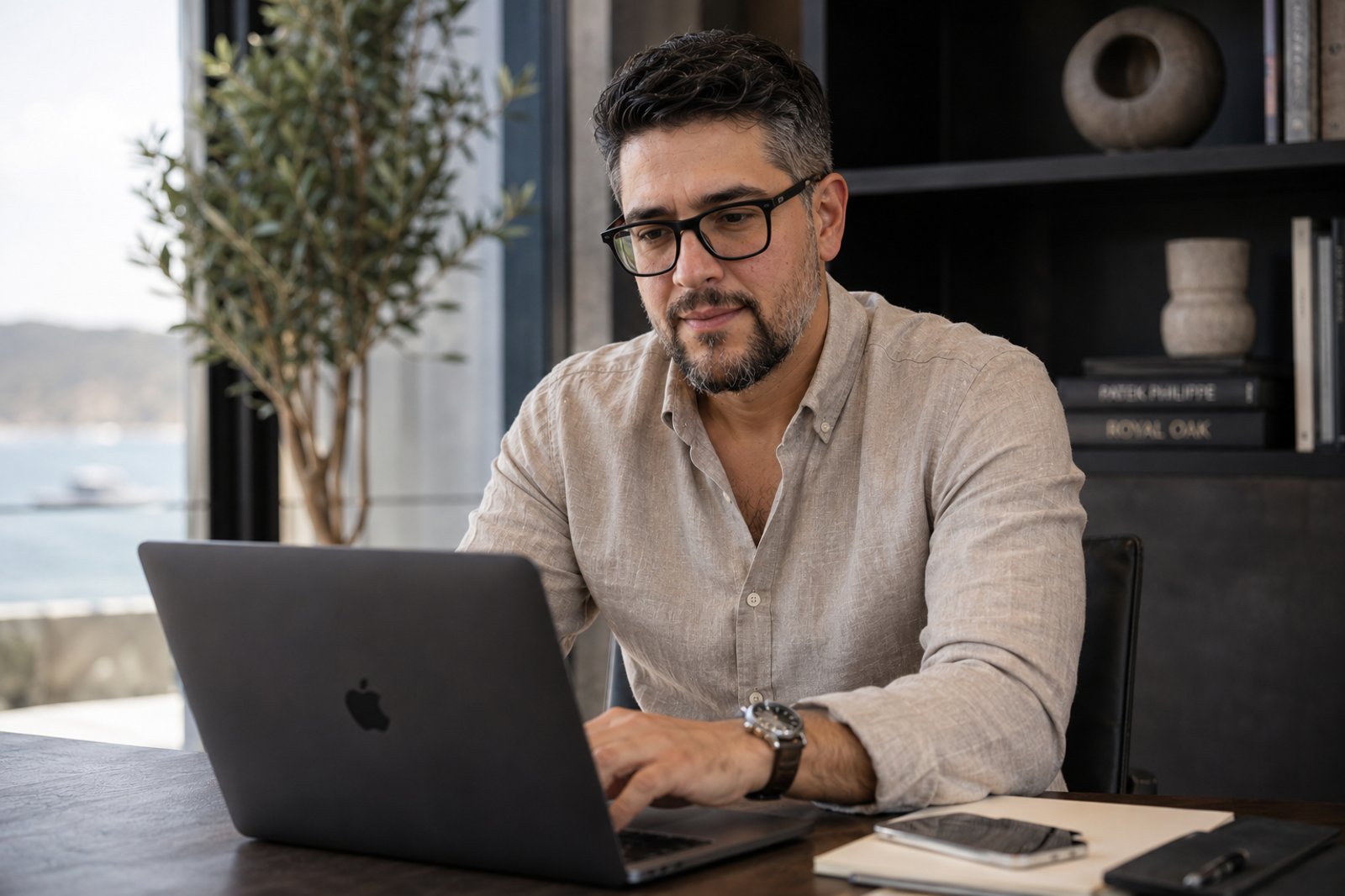 Ignacio coordinando los asuntos de sus clientes